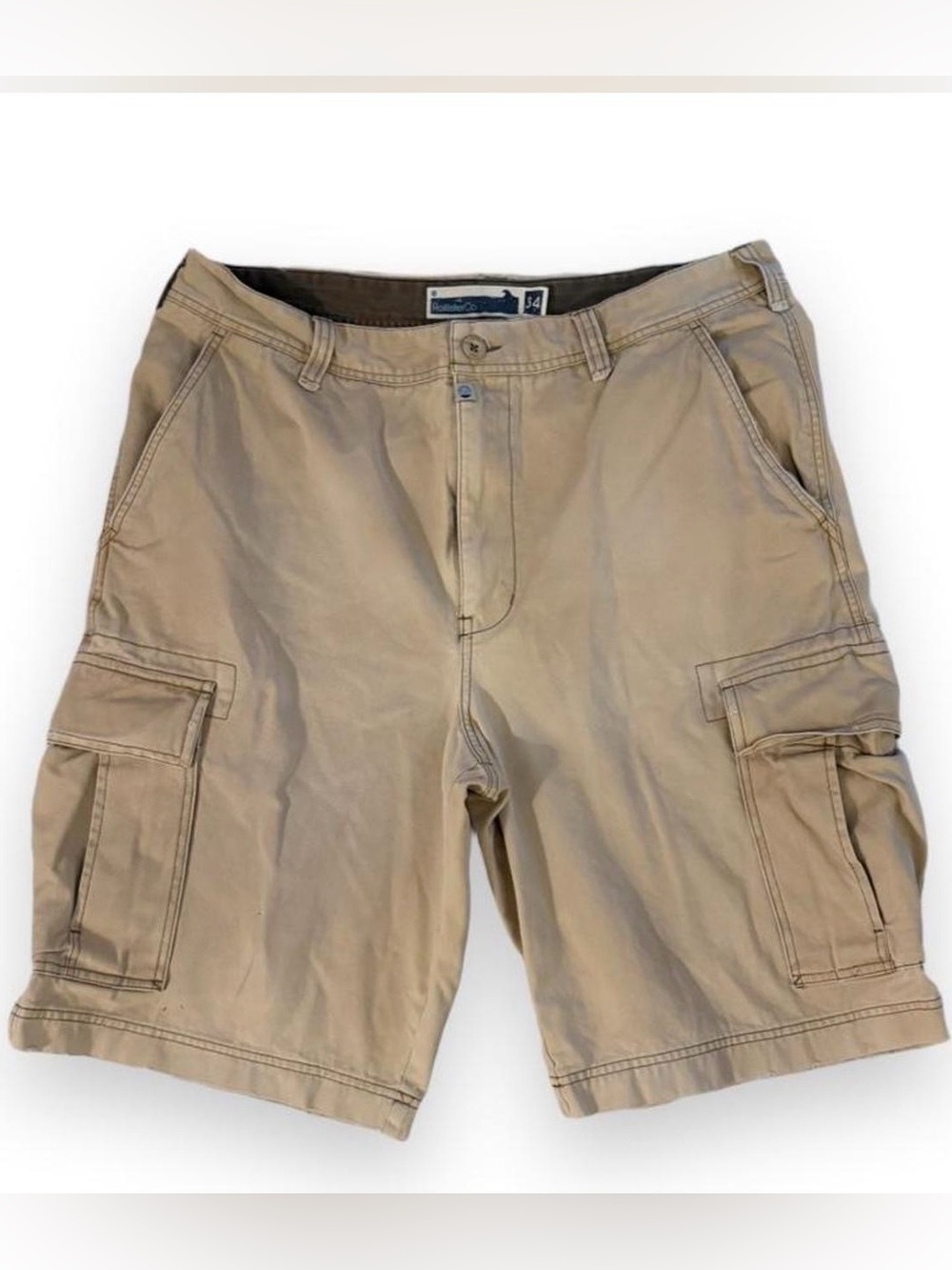 Hollister Men's Tan Cargo Shorts β Utility Pocket Design